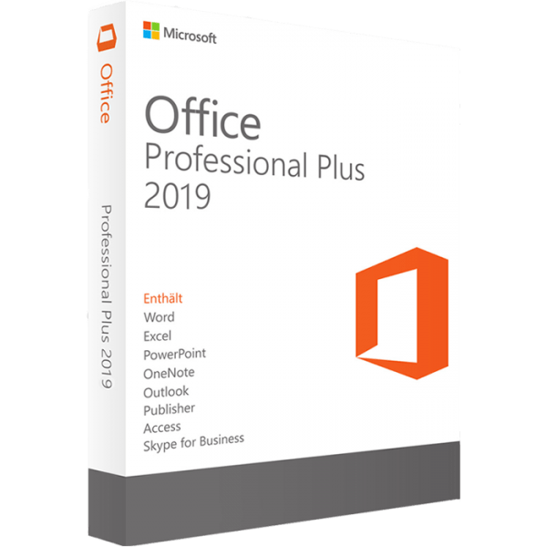 Microsoft Office Professional Plus 2019 64 BIT Solo pour Windows – 1PC